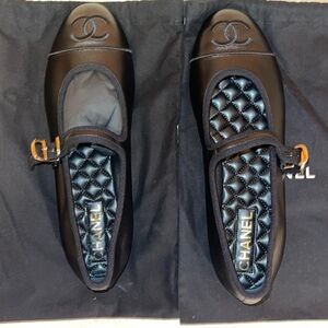 Chanel Mary Janes from 2024 collection in the black color